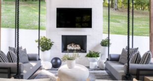 patio ideas with fireplace