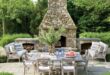 patio ideas with fireplace