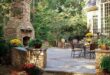 patio ideas with fireplace