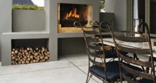 patio ideas with fireplace