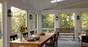 small screened in porch