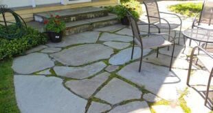 flagstone patio design