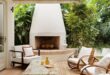 outdoor fireplace designs