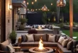 patio ideas with fireplace