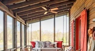 simple screened in porch