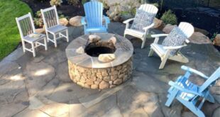 flagstone patio design