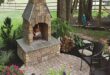 patio ideas with fireplace