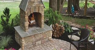 patio ideas with fireplace