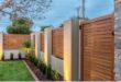 simple backyard landscaping along fence