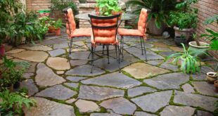 flagstone patio design