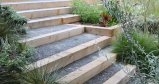 landscaping steps on a slope