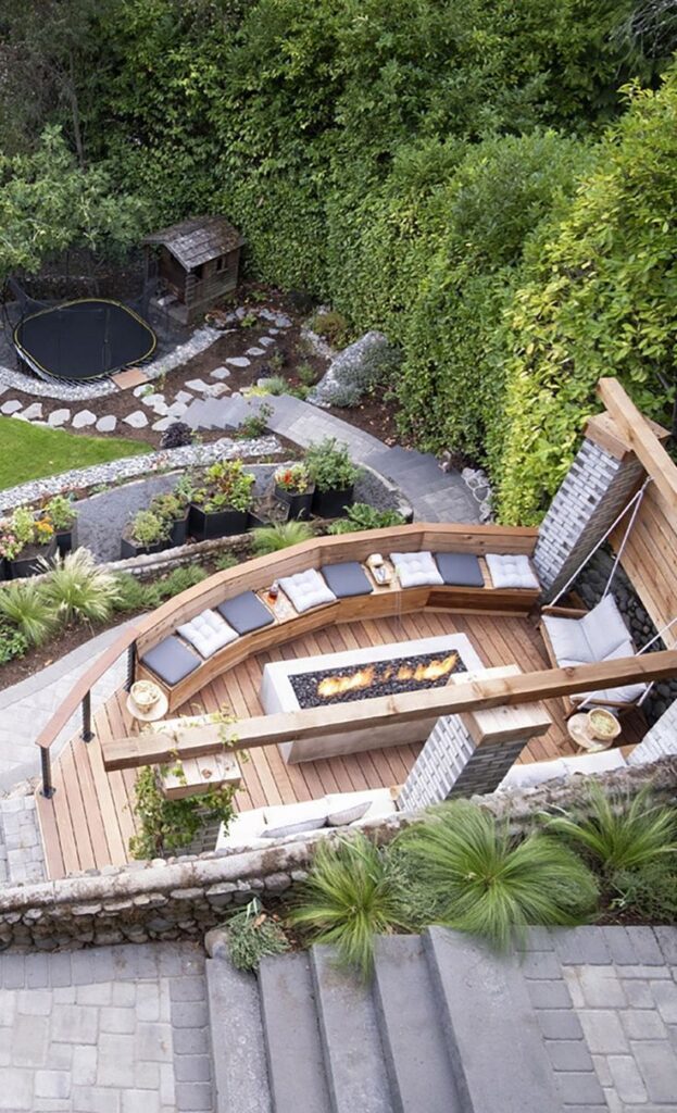 landscaping sloped backyard