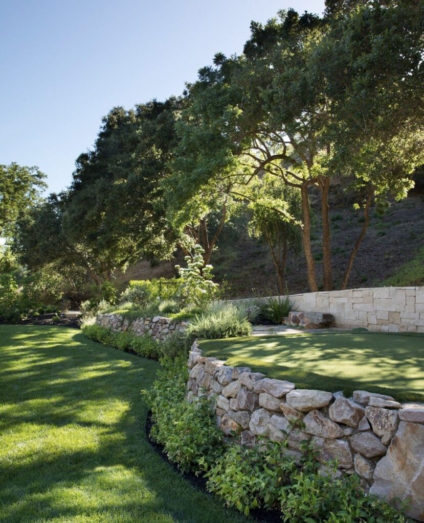 garden design on a slope