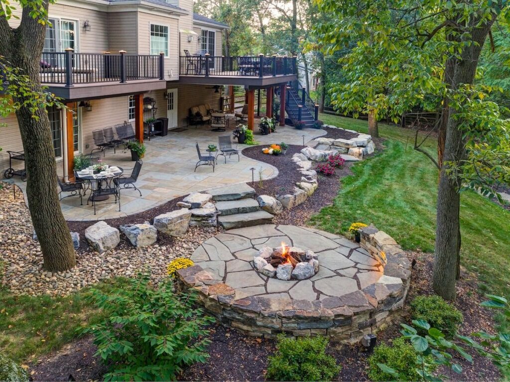 landscaping under deck