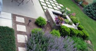 landscaping around patio