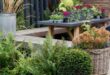 small garden seating area