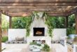 patio ideas with fireplace