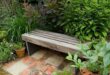 small garden seating area