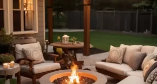 backyard ideas with fire pit