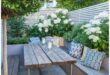 small garden seating area