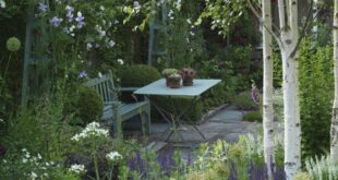 small garden seating area