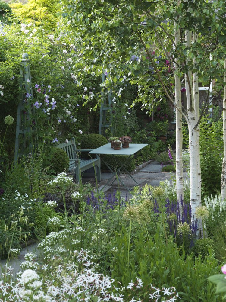 small garden seating area