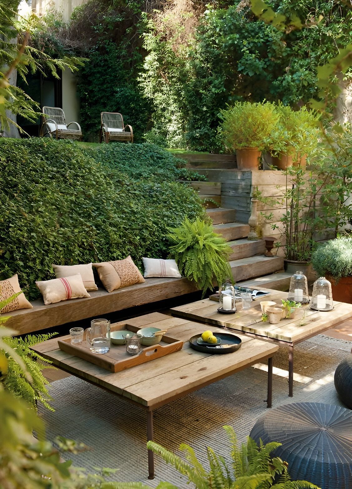 Creating a Cozy Outdoor Retreat: The Charming Appeal of a Small Garden Seating Area