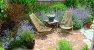 small garden seating area