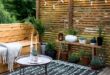 small garden seating area