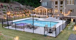 backyard patio designs with pool