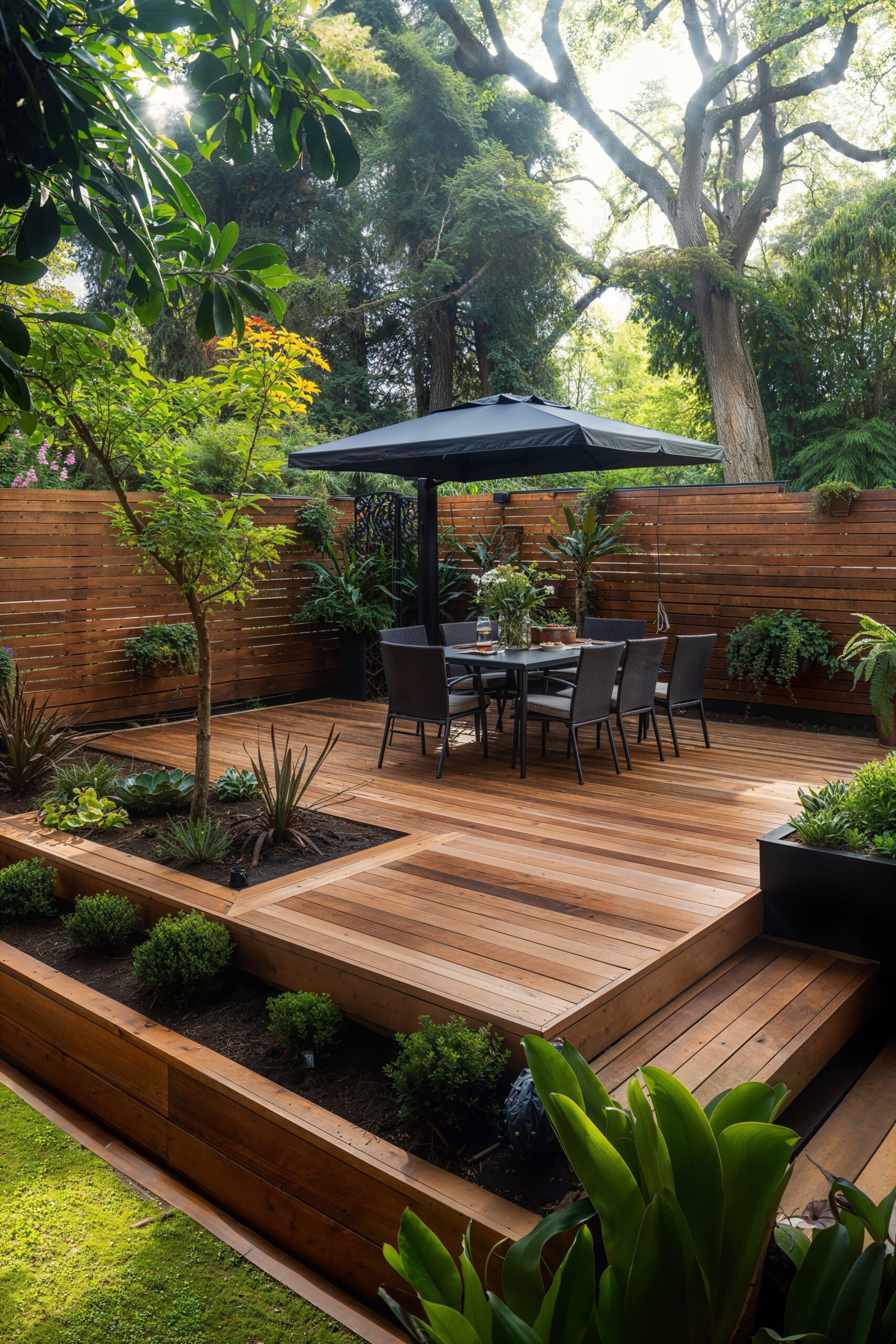 Creating a Relaxing Outdoor Oasis with a Beautiful Backyard Deck