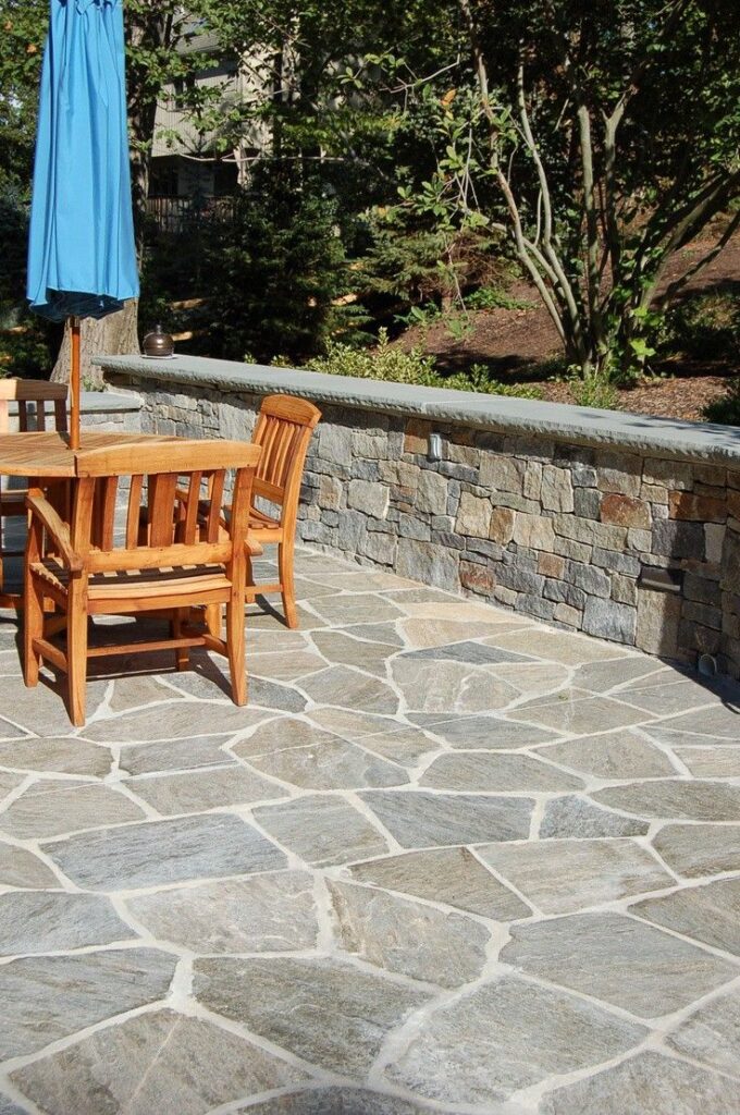 flagstone patio design