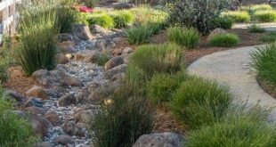 river rock garden