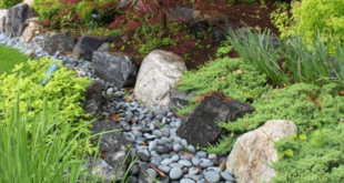 river rock garden