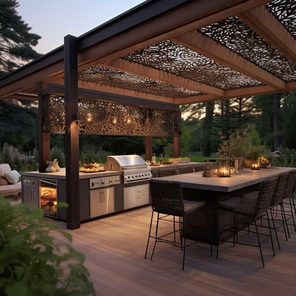 Creating a Stylish Outdoor Patio with a Fully Equipped Kitchen