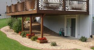 landscaping under deck