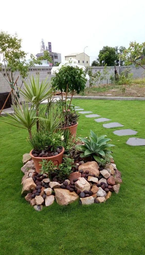 Creating a Tranquil River Rock Oasis: The Beauty of a Garden Filled with Smooth Stones