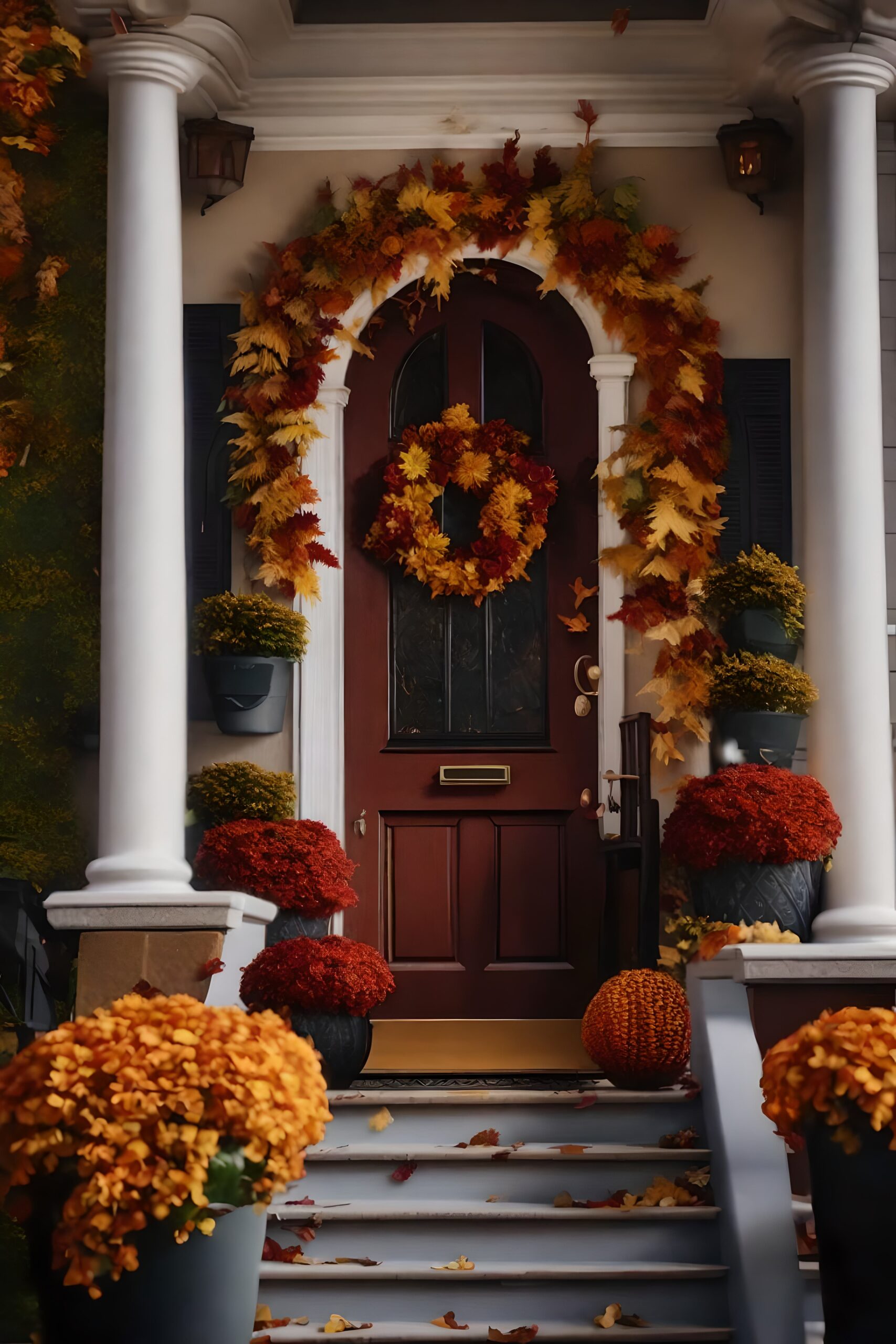 Creating a Warm and Welcoming Autumn Front Porch