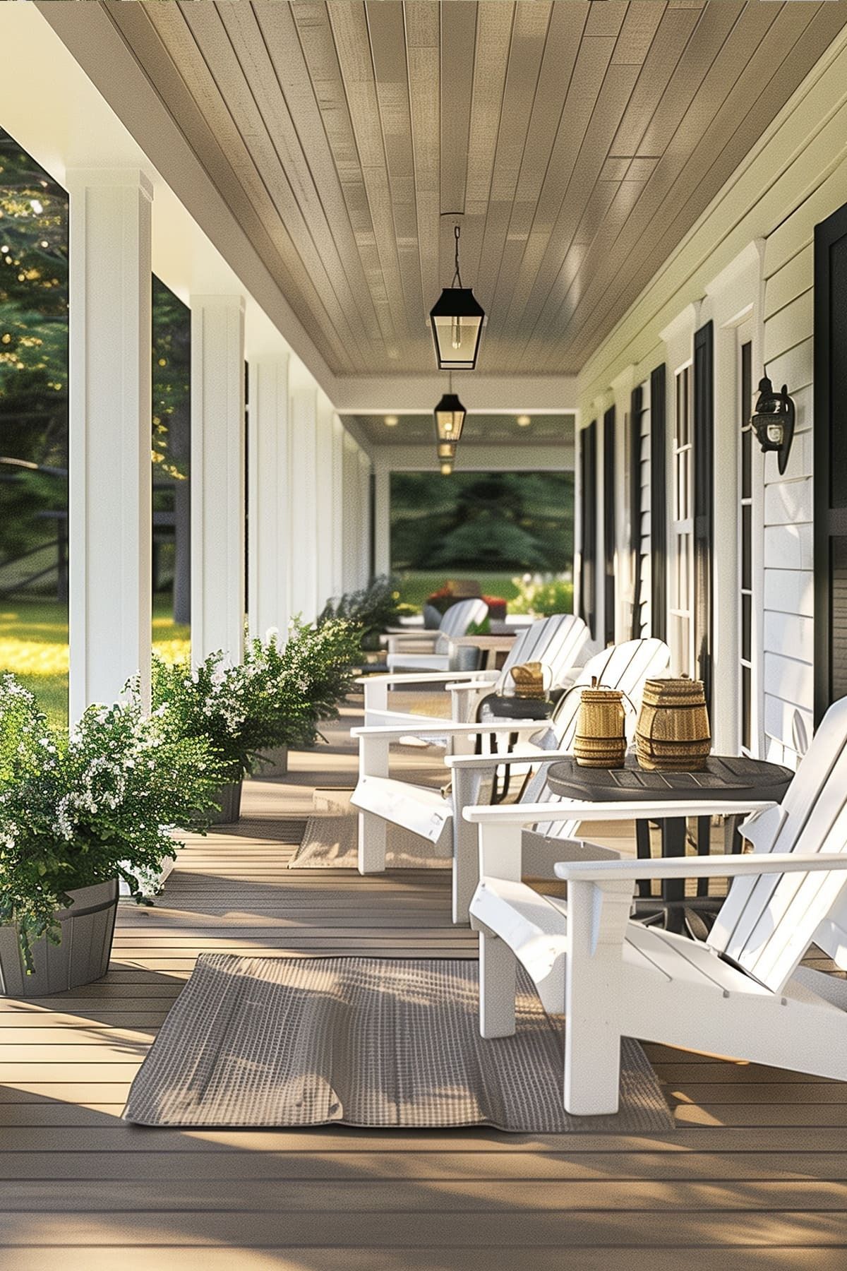 Creating a Warm and Welcoming Front Porch: Design Ideas for a Spacious Entryway