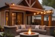 patio ideas with fireplace