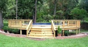 round pool deck ideas