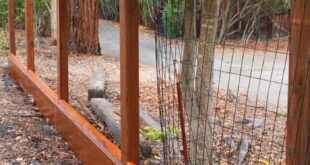 wood and wire fence ideas