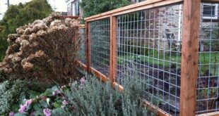 wood and wire fence ideas