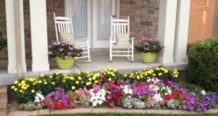 flower garden ideas in front of house