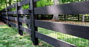 wood and wire fence ideas