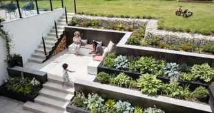 backyard ideas on a hill