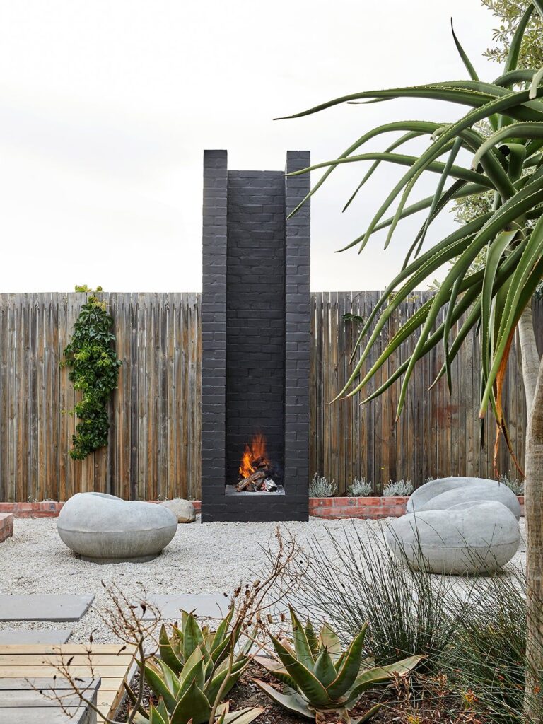 outdoor fireplace designs