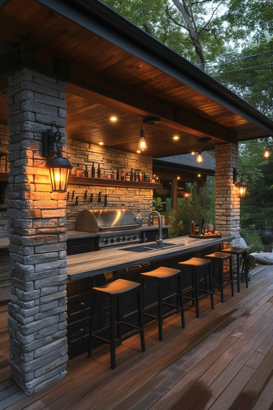 Creative Outdoor Kitchen Designs for Al Fresco Dining