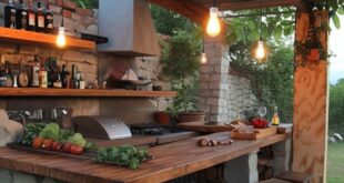 outdoor patio ideas with kitchen