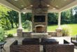 patio ideas with fireplace